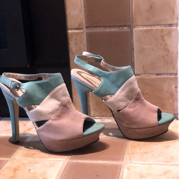 Women’s Size 9 Chinese Laundry OpenToe Suede Heels - Picture 2 of 6